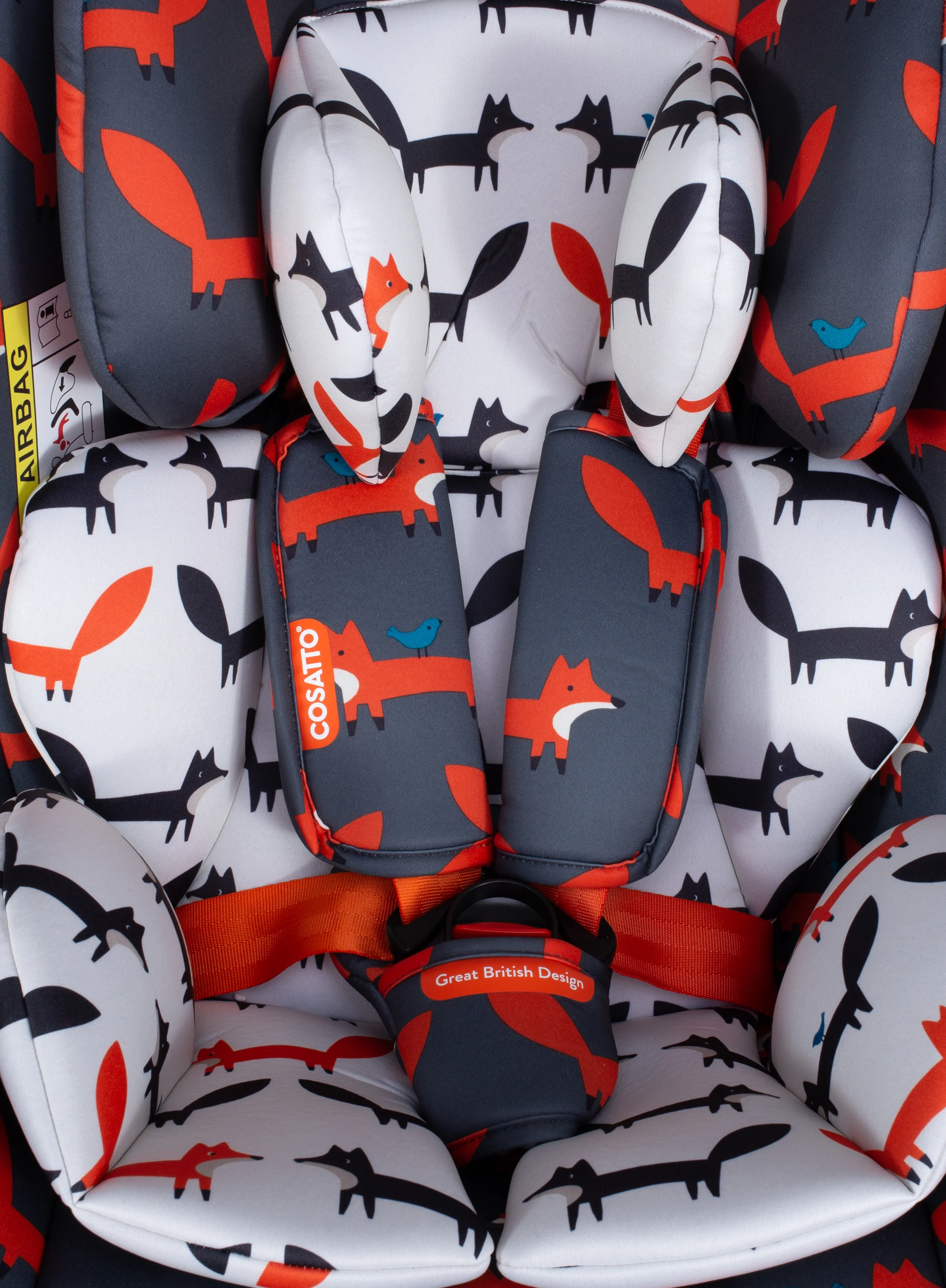All in All 360 Rotate Car Seat Charcoal Mister Fox - Image 13