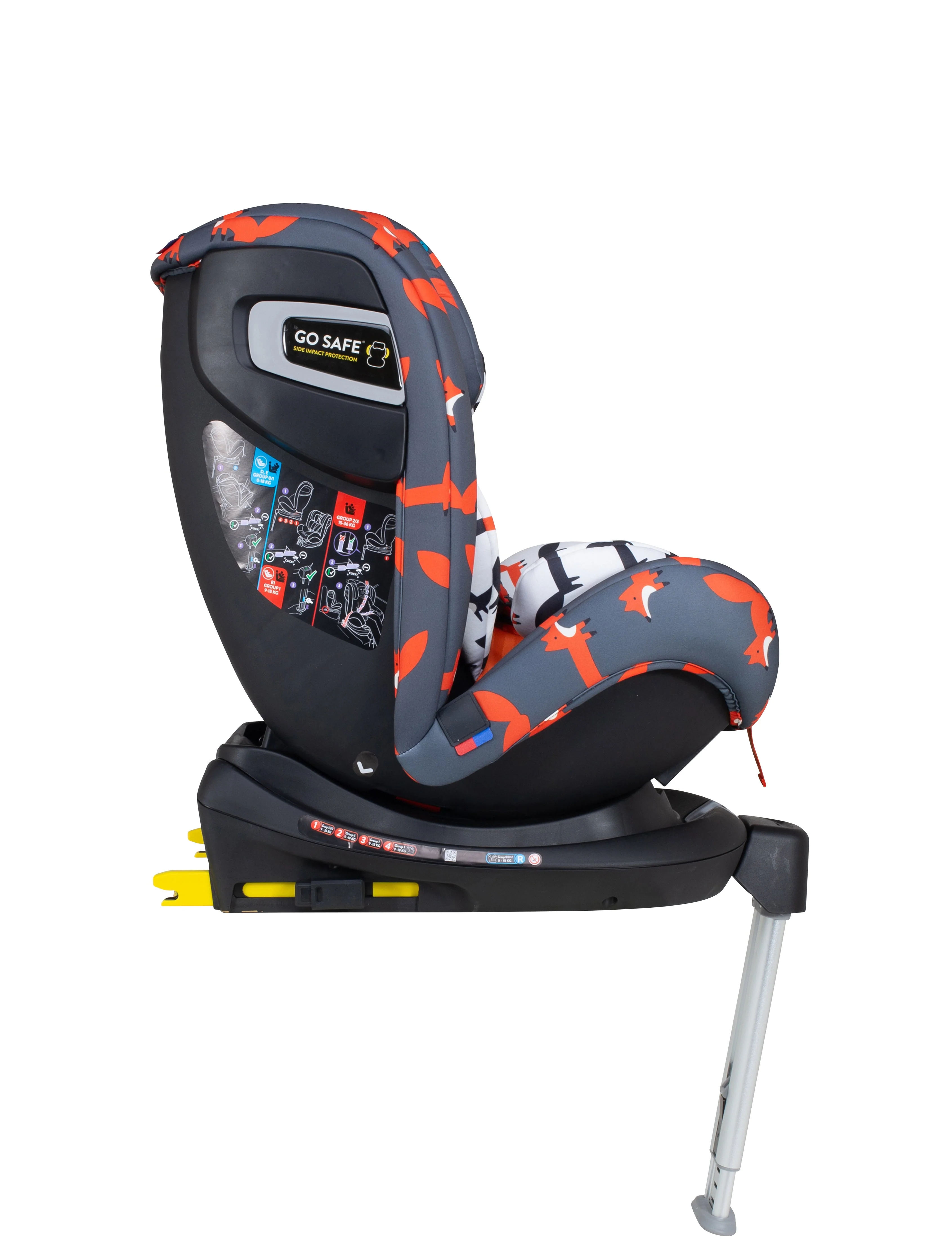 Ex Display All in All Rotate Group 0+123 Car Seat Charcoal Mister Fox - Image 5