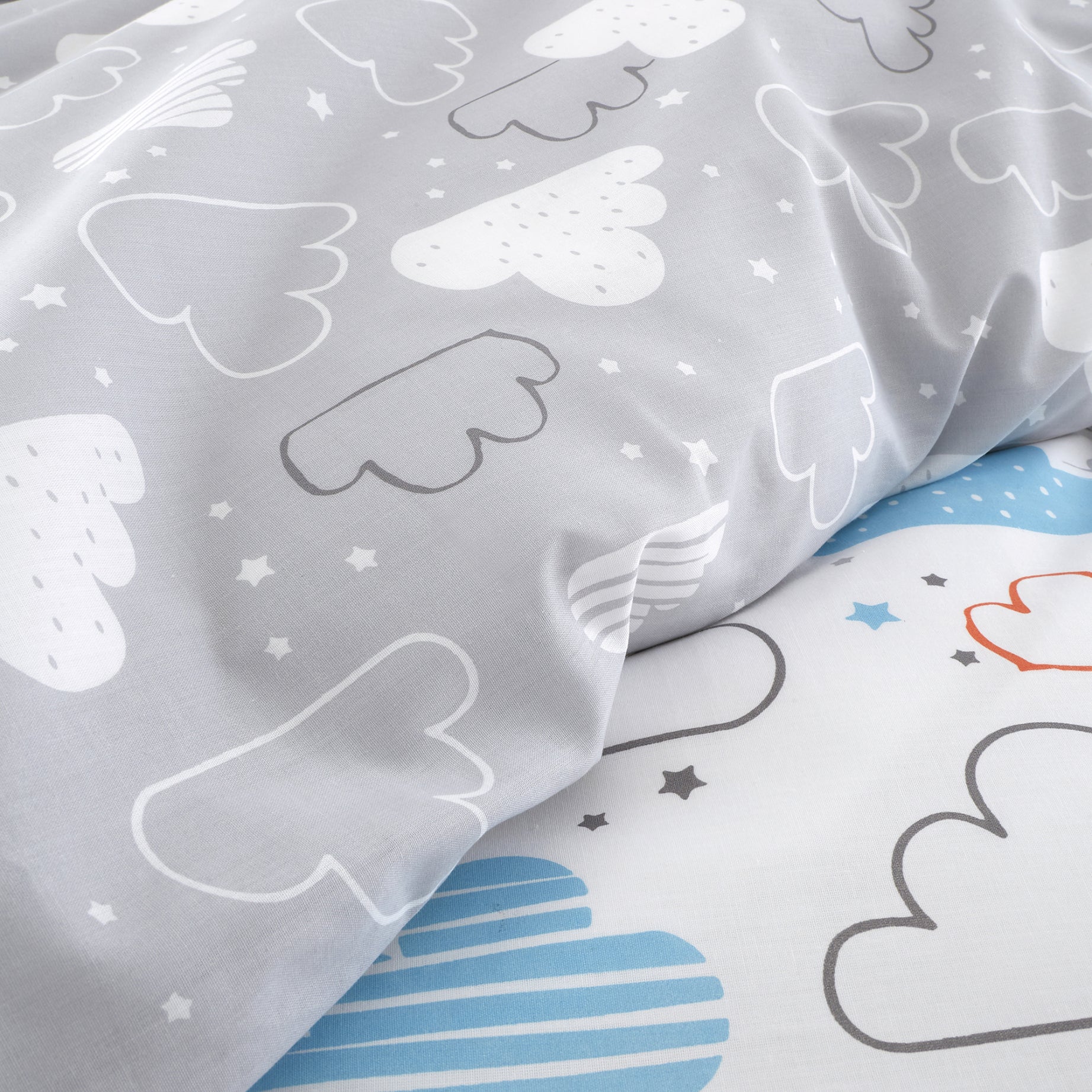 Duvet Cover Set for Cotbed Fairy Clouds - Image 3
