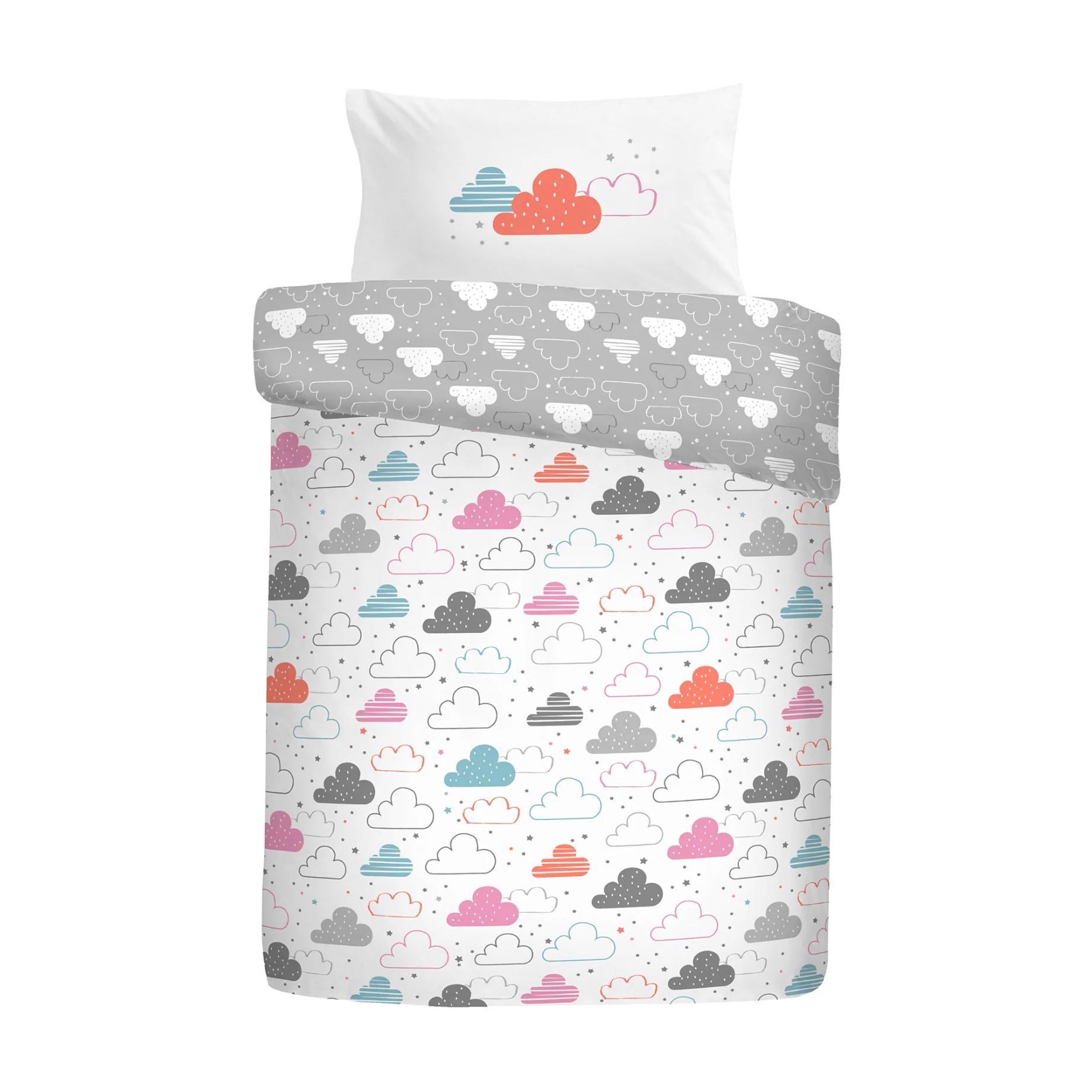 Duvet Cover Set for Cotbed Fairy Clouds - Image 4