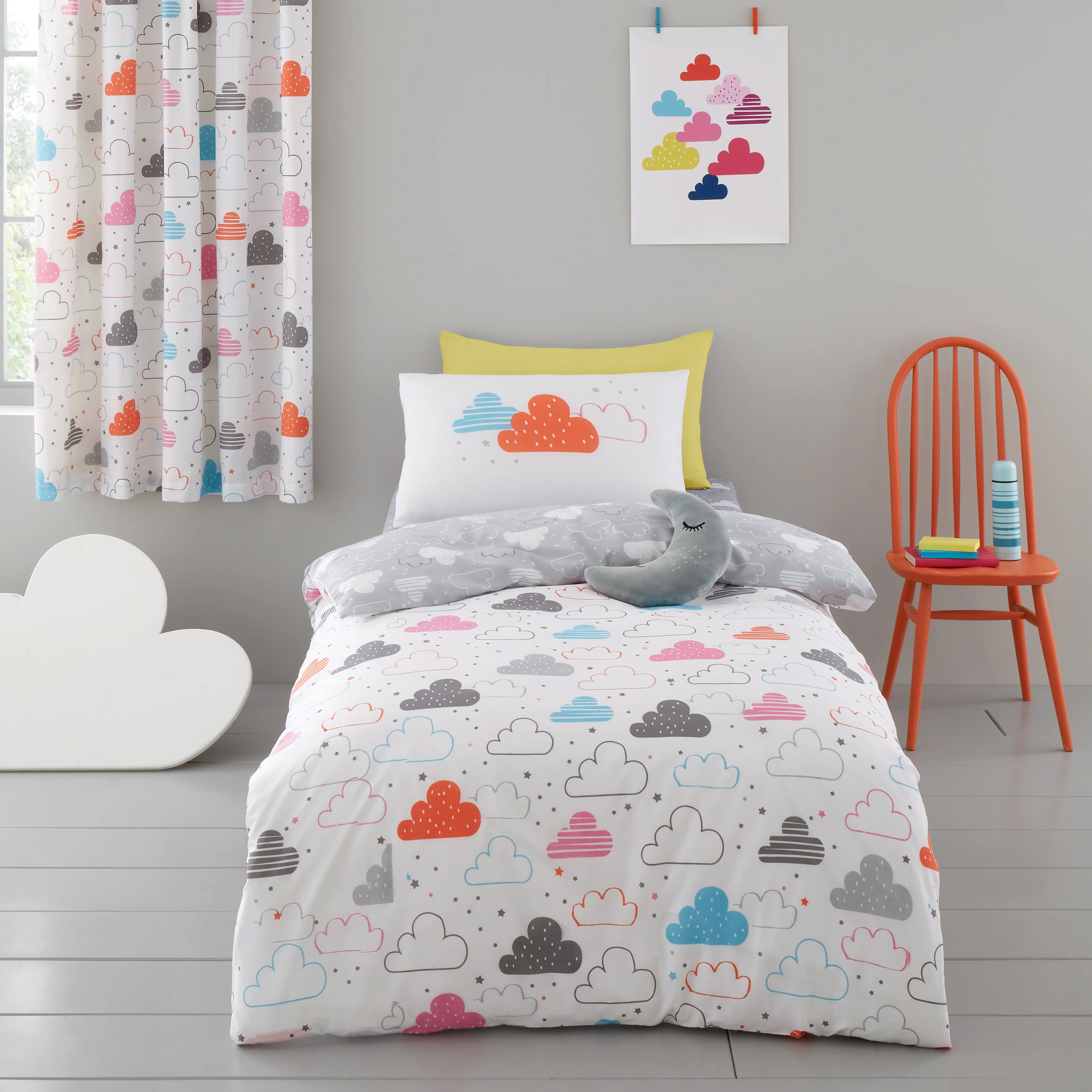 Duvet Cover Set for Cotbed Fairy Clouds - Image 5