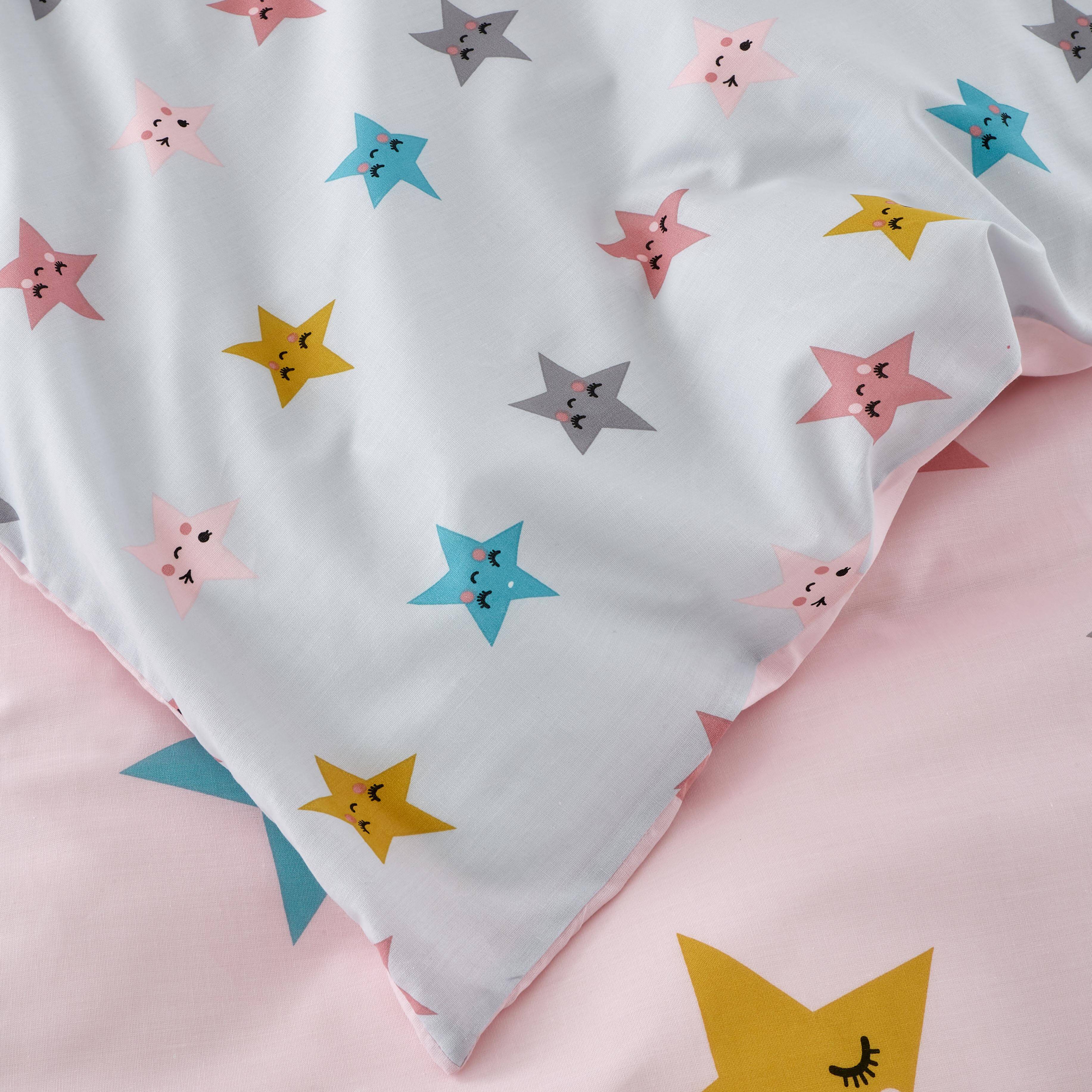 Duvet Cover Set for Cotbed Happy Stars - Image 3