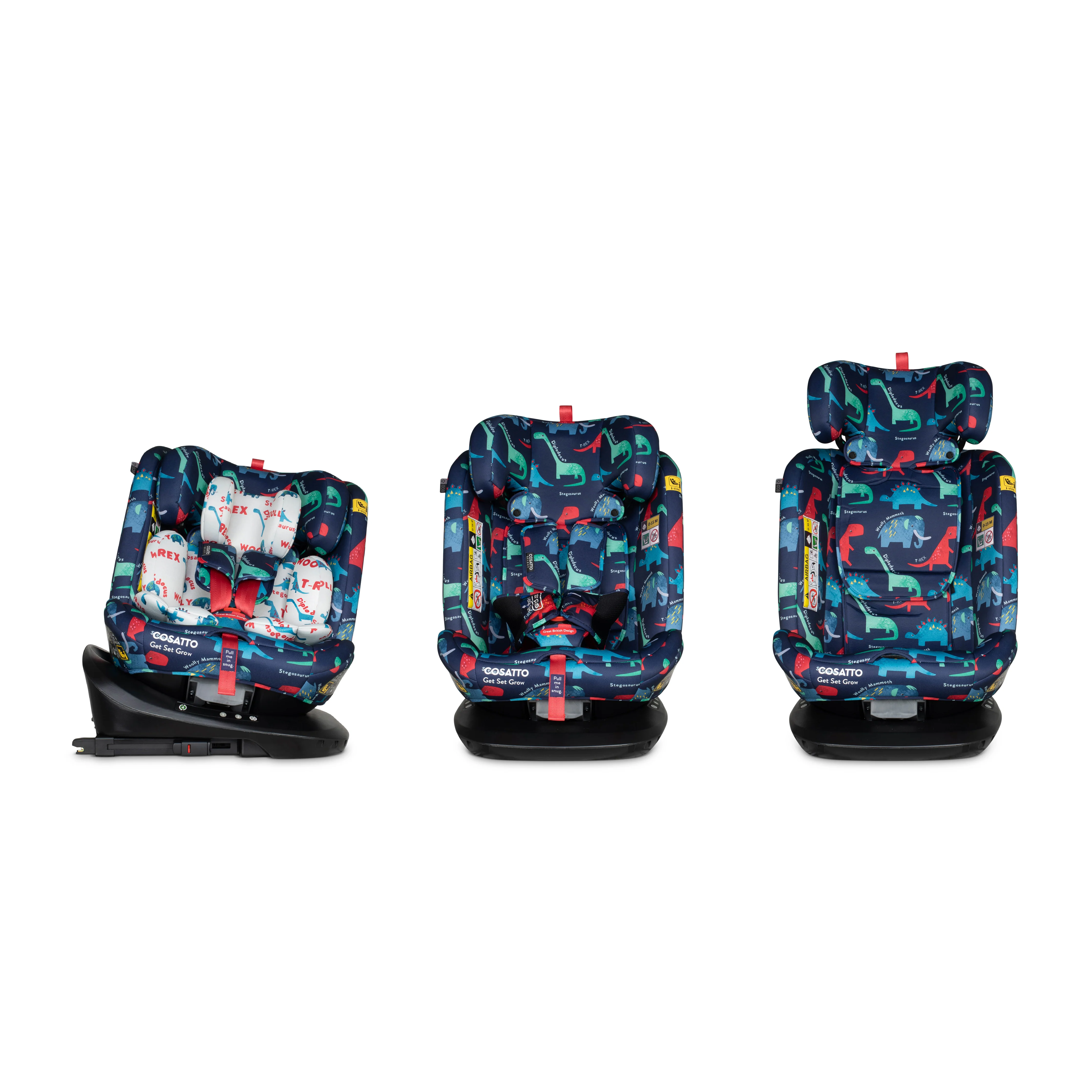 Get Set Grow i-Size 360 Car Seat D is for Dino - Image 9