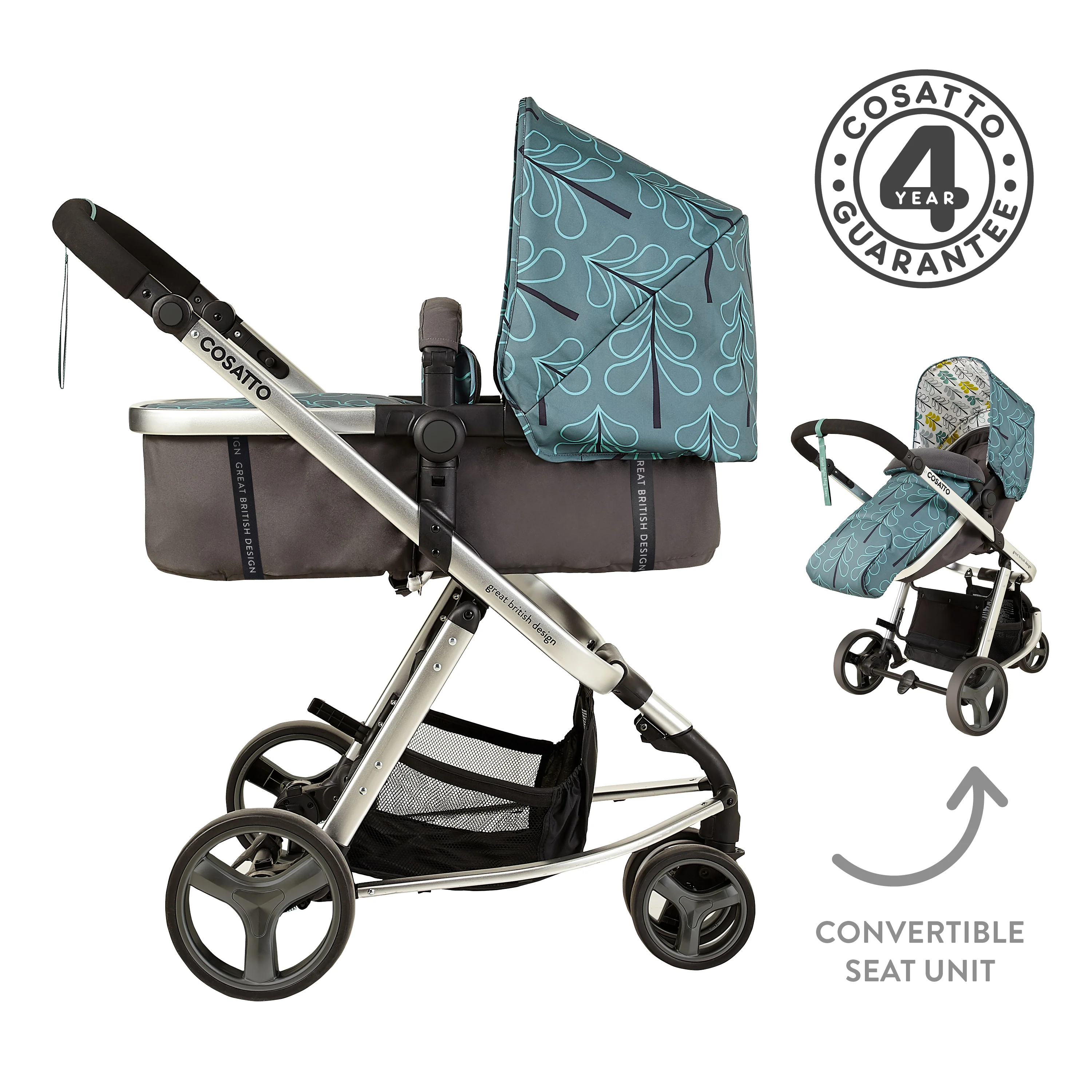 Giggle Mix Pram and Pushchair Fjord - Image 3