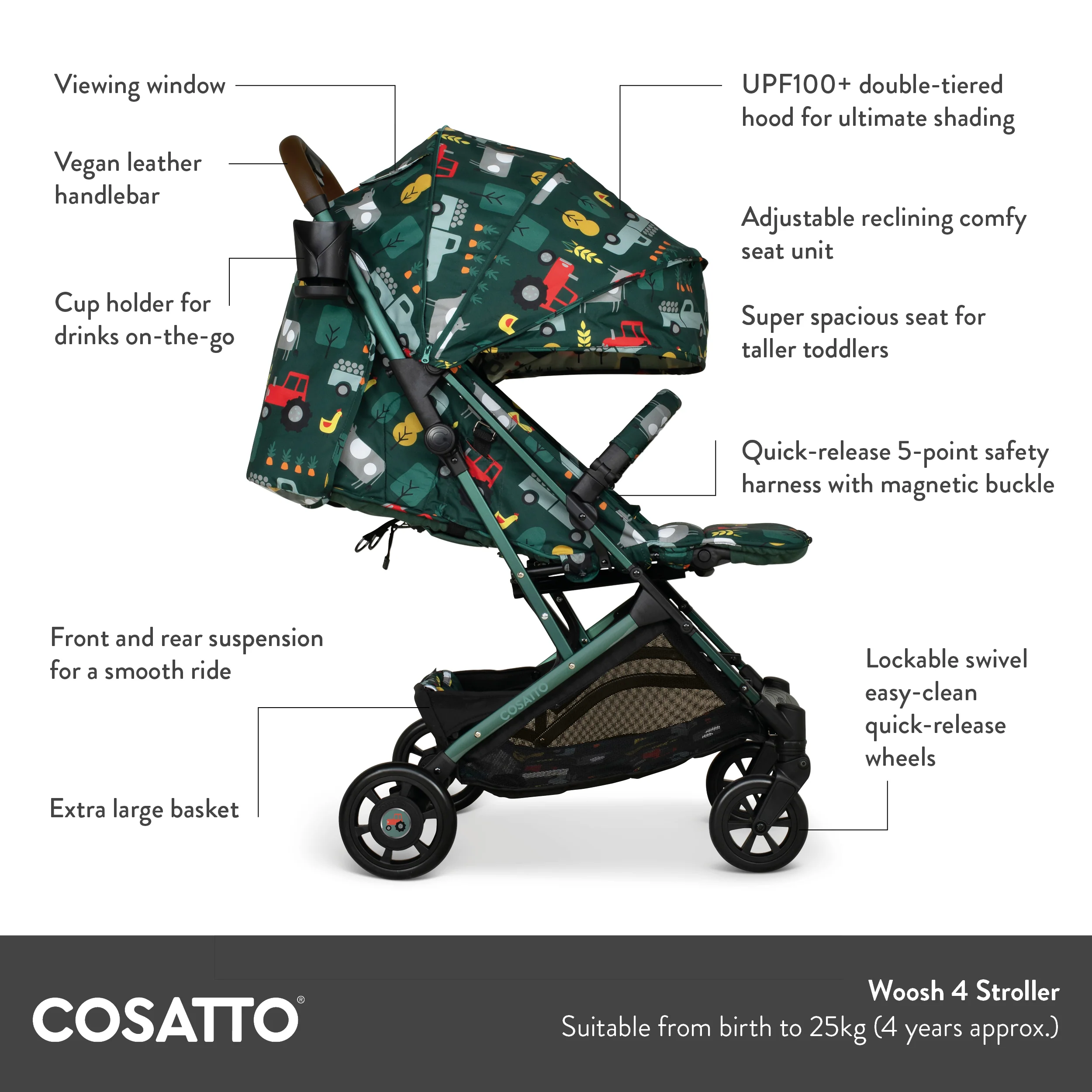 Woosh 4 Stroller Old Macdonald - Image 11